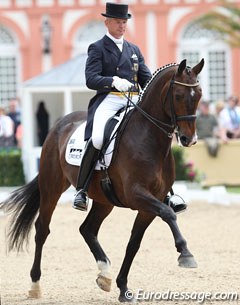 Hubertus Schmidt and Valentino G at the 2011 CDI Wiesbaden :: Photo © Astrid Appels