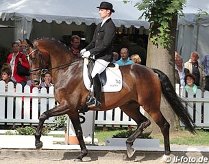 Christian Flamm and Santiago were 9th in the Finals at the 2012 Bundeschampionate :: Photo © LL-foto.de