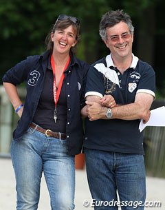 FEI score analyst David Stickland with his wife Lynn at the 2012 CDI Compiegne :: Photo © Astrid Appels