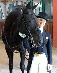Anna Zibrandtsen and her new star Detroit (by Dimaggio x Lord Liberty G)