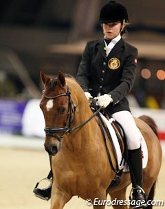 Norwegian Ingrid Rimestad on the German Riding Pony Jumanji