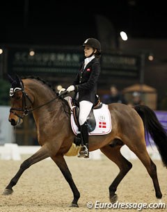 Danish Alexandra Sorensen and her gifted mover Kloosters Eltino finished fourth three times