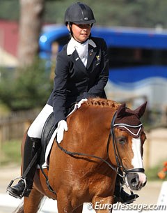 Caroline Faujour was the sole French pony rider making it to the Kur Finals. "My four young riders had a very good Championships and little by little France is rising in points," said French chef d'equipe Alizee Froment. 