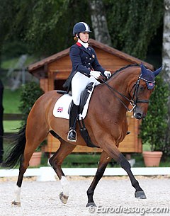 Gaby Lucas and Laurentius at the 2012 European Junior Riders Championships :: Photo © Astrid Appels