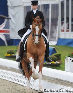 Kirsten Sieber and Charly finished second in the U25 Short Grand Prix with 70.69%