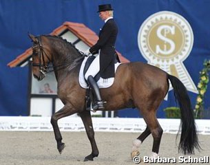 Brigitte Wittig and Balmoral in the Young Horse Grand Prix
