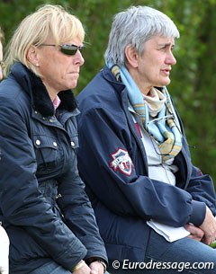 Trainer Arlette Holsters and Belgian chef d'equipe Laurence van Doorslaer