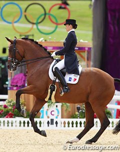 Jessica Michel-Botton and Riwera de Hus at the 2012 Olympic Games in London :: Photo © Astrid Appels