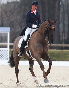 Carl Hester and Dances with Wolves win the Prix St Georges at the 2012 CDI Vidauban :: Photo © Astrid Appels