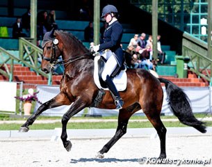 Jessica Leijsser and Romek W won the small tour at the 2012 CDI-W Wroclaw