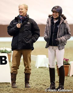Wilfried and Laura Bechtolsheimer at the demonstration in Addington