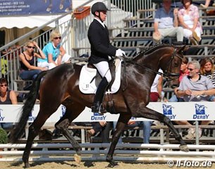 Andreas Muller and Biscaya were the reserve champions in the 3-year old Mares and Geldigs class