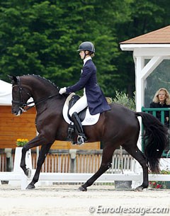 Caroline Roffman and Her Highness O at the 2013 CDI Compiegne :: Photo © Astrid Appels