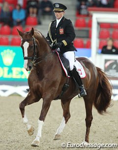 Zaneta Skowronska and With You at the 2013 European Dressage Championships in Herning :: Photo © Astrid Appels