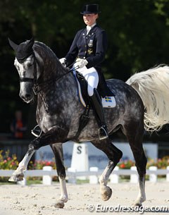 Marina Mattsson and Cassio at the 2013 European Young Riders Championships :: Photo © Astrid Appels