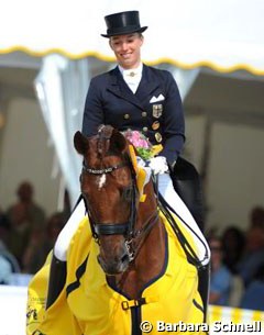 Fabienne Lutkemeier and D'Agostino win at the 2013 CDI Lingen :: Photo © Barbara Schnell