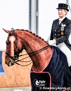 Heike Kemmer and Quantico win the Grand Prix and Special at the 2013 CDI Zakrow