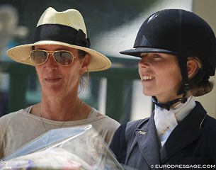 Trainer Virginie Deltour and Alexa Fairchild