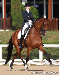 Belgian Alexa Fairchild took revenge after missing out on a good ride in the team test (due to a judges' logistics error). She scored 72.342 % to finish eighth with a 76.184 % (2nd place) from judge Isobel Wessels