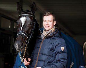 Olof Axelsson with the elegant 6-year old M-level dressage mare Xanté (by Daytona VDL x Napoleon)