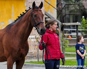 Alina Rohricht at the horse inspection