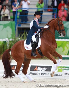 The kur bronze medal winning horse Parzival refused to do a victory lap