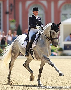 Bernadette Pujals on Heslegards Rolex, a very talented horse and one to keep your eye on for the future