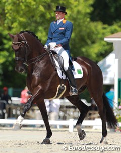 Tommie Visser and Vingino at the 2015 CDI Compiegne :: Photo © Astrid Appels