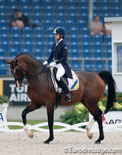 Alisa Kovanko and Stallone at the 2015 European Championships :: Photo © Astrid Appels