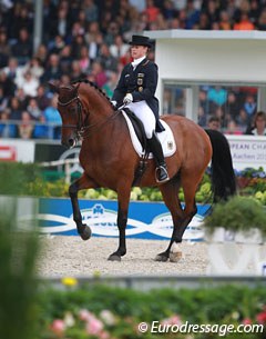 Isabell Werth and Don Johnson at the 2015 European Dressage Championships :: Photo © Astrid Appels