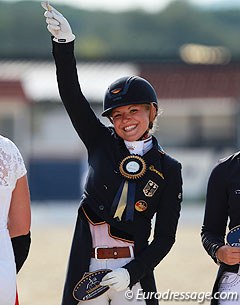 2014 European Junior Riders Champion Anna Christina Abbelen finished sixth in the individual test on Furst on Tour