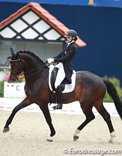 Swiss Naomi Winnewisser on her second junior's horse Doberdo (by Dark Fire x Windeck)