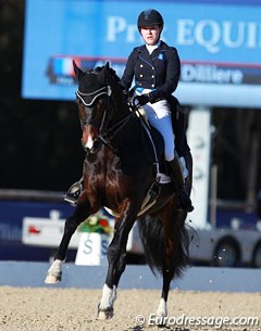 Alexandra Dilliere on the Dutch bred Binky (by Painted Black x Caprimond)