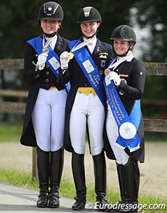 The kur medal winners: Florine Kienbaum, Sanneke Rothenberger, Diana Porsche