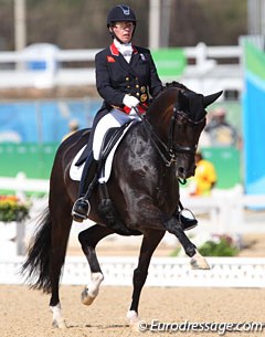 Fiona Bigwood and Atterupgaards Orthilia at the 2016 Olympic Games :: Photo © Astrid Appels