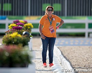 Trainer Nicole Werner is the eyes on the ground for Edward Gal and Hans Peter Minderhoud, but also coaches Dutch eventer Tim Lips