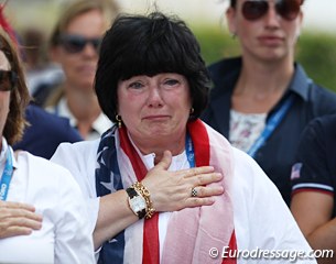 U.S Team Sponsor Betsy Juliano in tears