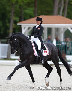 Danish Rikke Svane and her Trakehner stallion Finckenstein were fourth in the Grand Prix with a top score of 73.160% and seventh in the freestyle (73.775%)