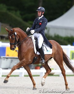 Daniel Watson on the 9-year old British Hanoverian bred Butterfly (by Breitling W out of Daisy (by Dimaggio)), bred by Diana Paterson and owned by Mrs B. Marceau