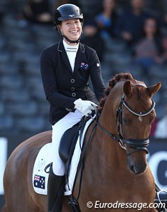 A great day for Australian dressage: Briana Burgess and Gerion fourth in the preliminary test