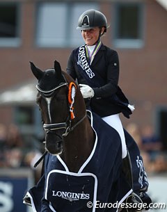 Anne-Kathrin Pohlmeier and Dancing Diamond win the 6-year old world championship