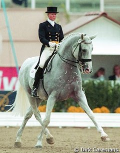 Margit Otto-Crepin and Lucky Lord at the 1998 World Equestrian Games :: Photo © Dirk Caremans