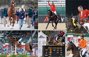 A preview of the book: a show jumping photo page