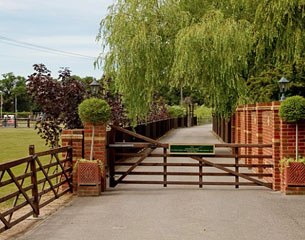 Gate leading to the equestrian centre