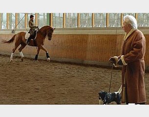 George Theodorescu training Monica on Whisper :: Photo © Roz Neave