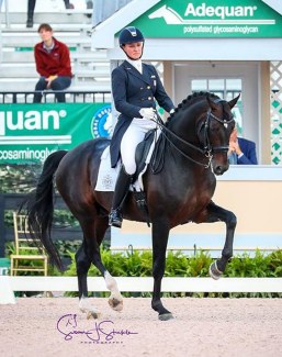 Lyle and Salvino at the 2018 CDI-W Wellington :: Photo © Sue Stickle