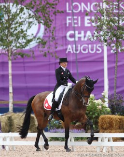 Marcela Krinke and Molberg at the 2017 European Championships :: Photo © Astrid Appels