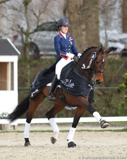Charlotte Dujardin and Mount St. John Freestyle at the 2018 CDI Nieuw en St. Joosland :: Photo © Astrid Appels