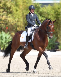 Adrián Roldan Narvaez on Forzento at the 2017 European Junior/Young Riders Championships :: Photo © Astrid Appels