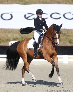 Mathilde Merethe Klaesson on Sandbæks Rio-El at the 2018 CDIO Uggerhalne :: Photo © Astrid Appels